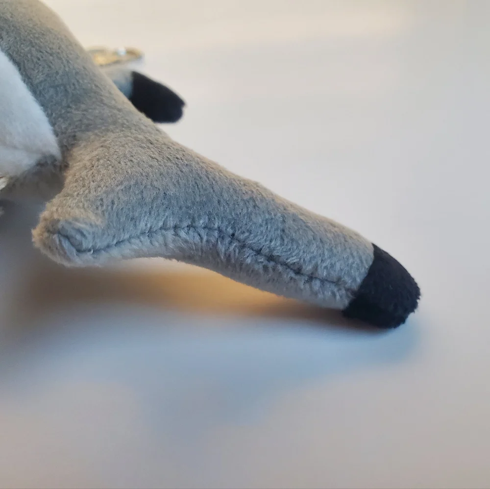 Earth Nymph Shark Plush Keychain Grey & White NWT Rare Gift Purse Hawaii Ocean